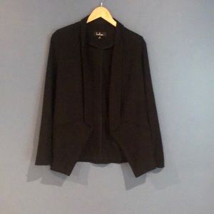 LuLus Black Simple Blazer